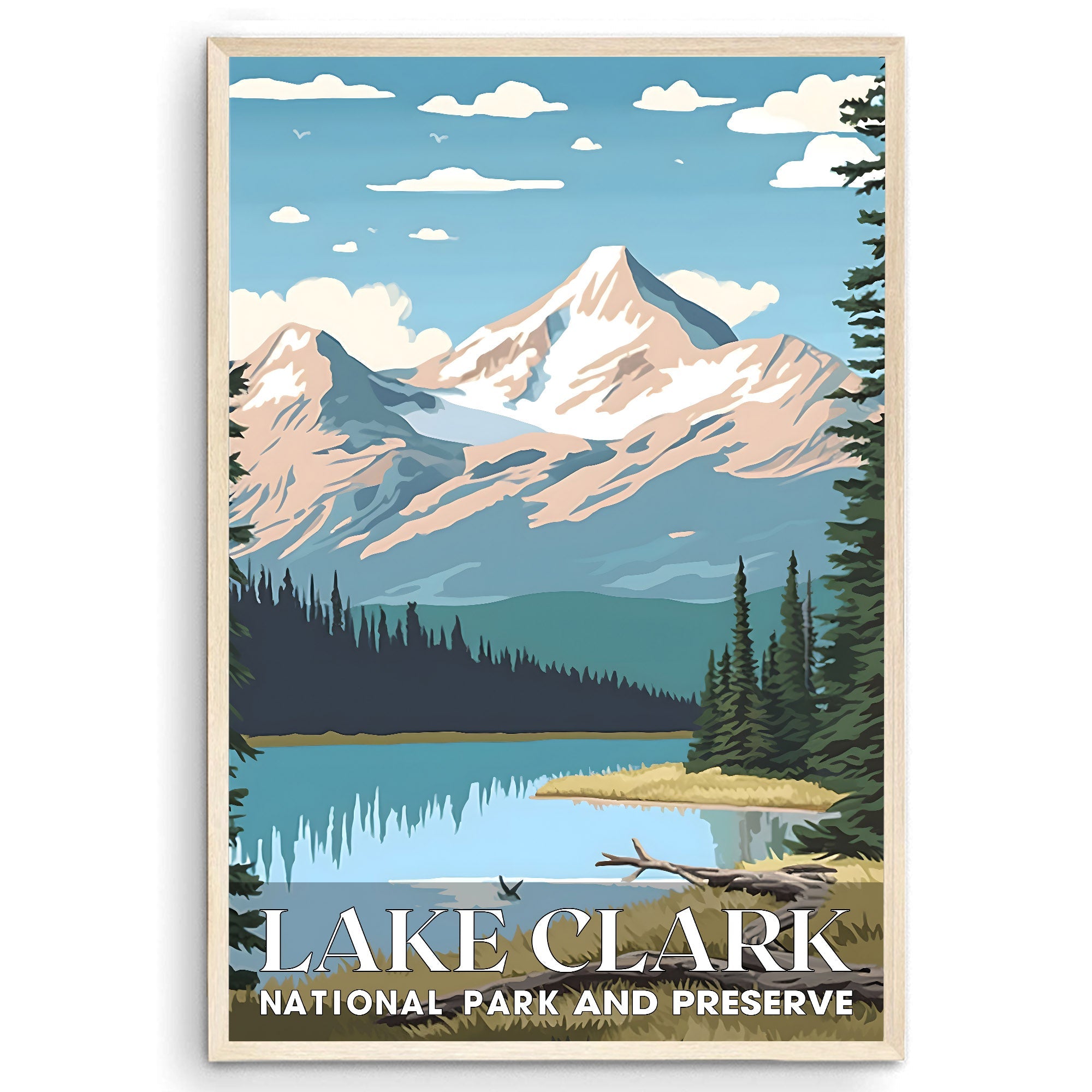 Lake Clark National Park, National Parks Wall Poster