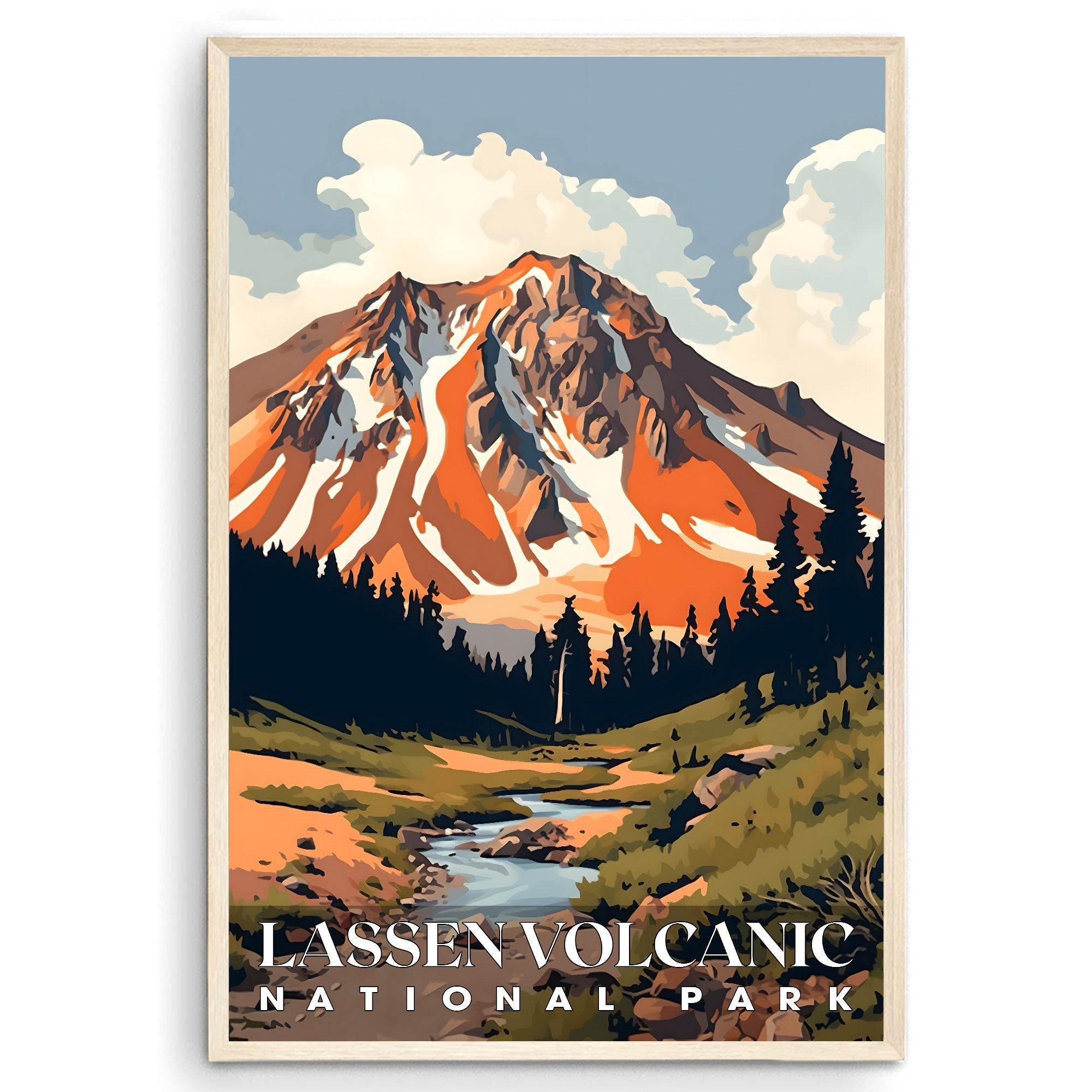 Lassen Volcanic National Park, National Parks Wall Poster