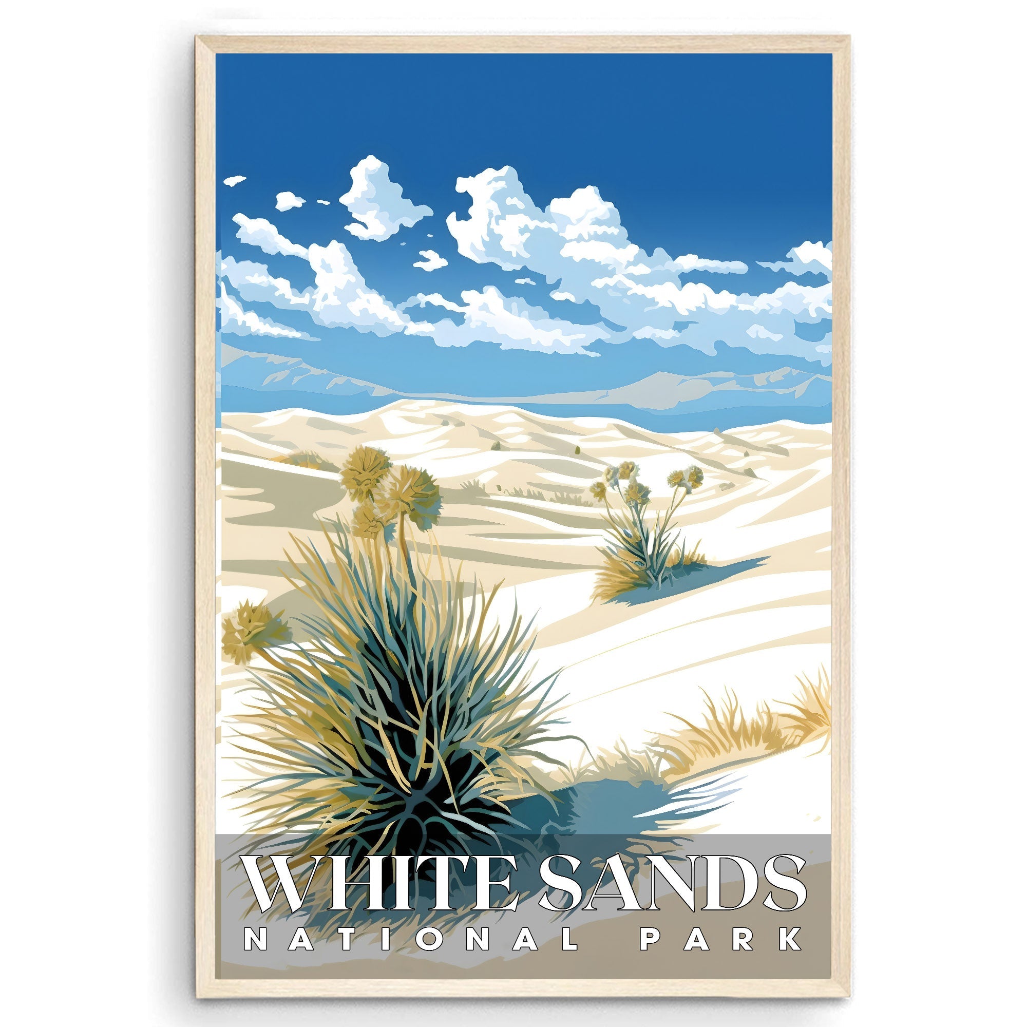 White Sands National Park, National Parks Wall Poster