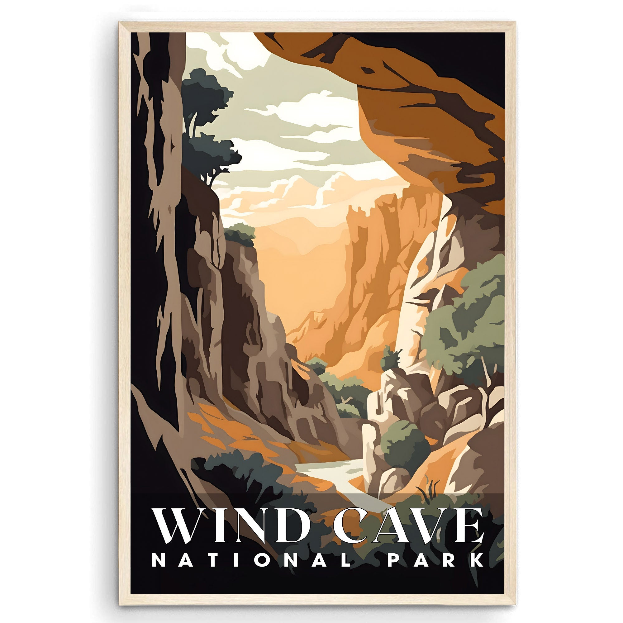 Wind Cave National Park, National Parks Wall Poster