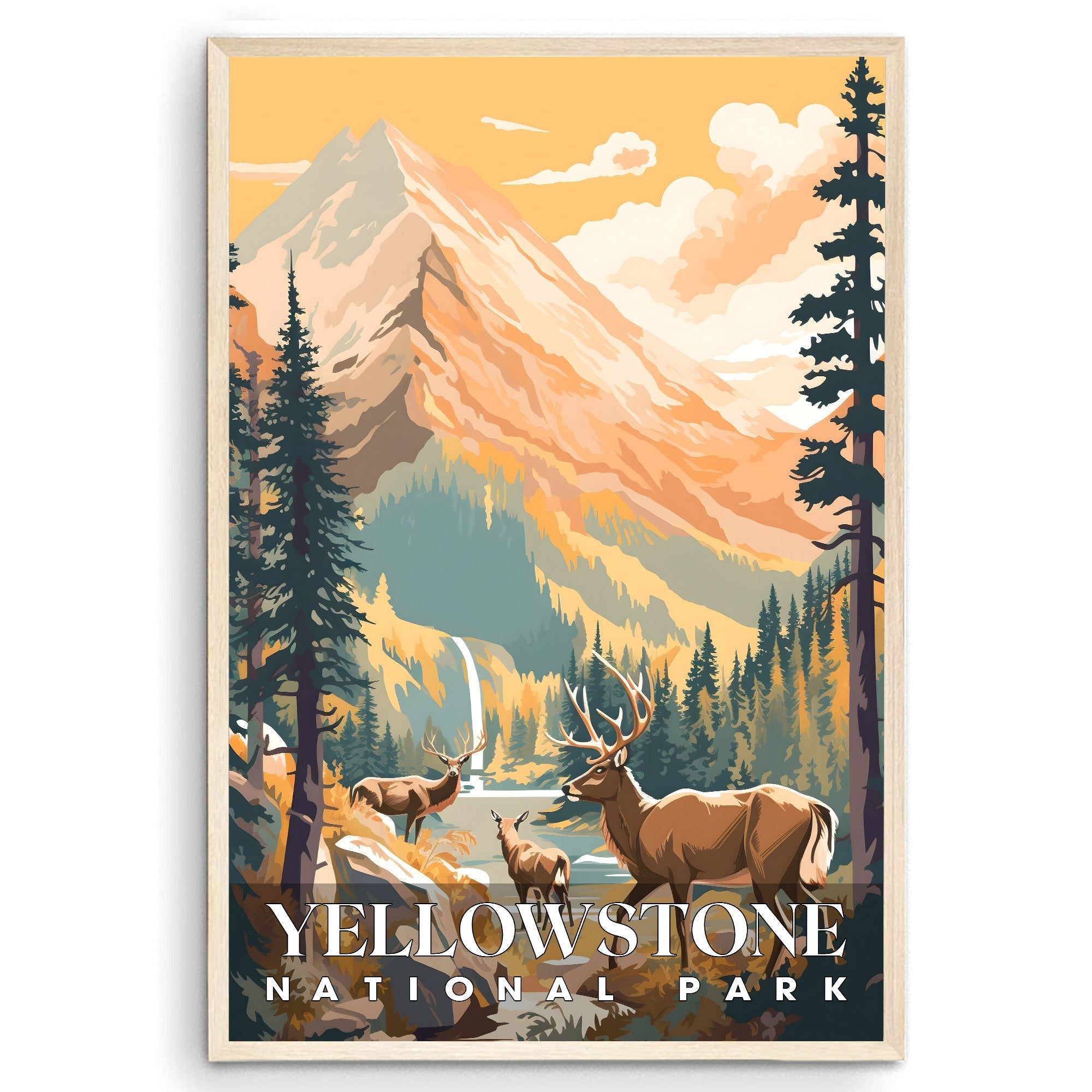 Yellowstone national park, National Parks Wall Poster