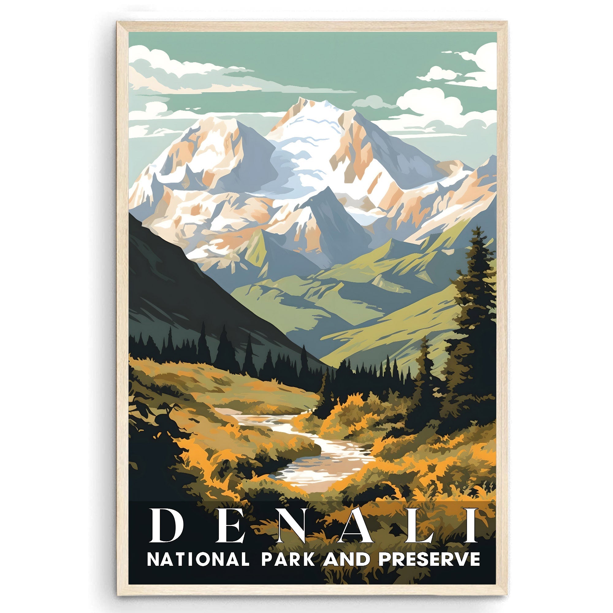 Denali National Park, National Parks Wall Poster