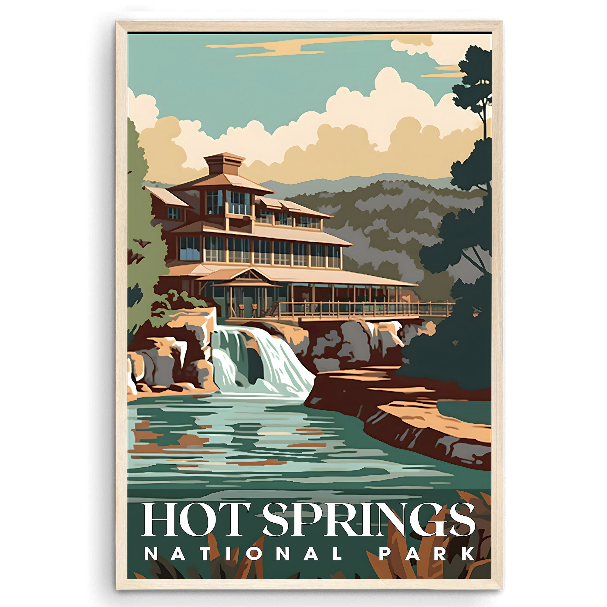 Hot Springs National Park, National Parks Wall Poster