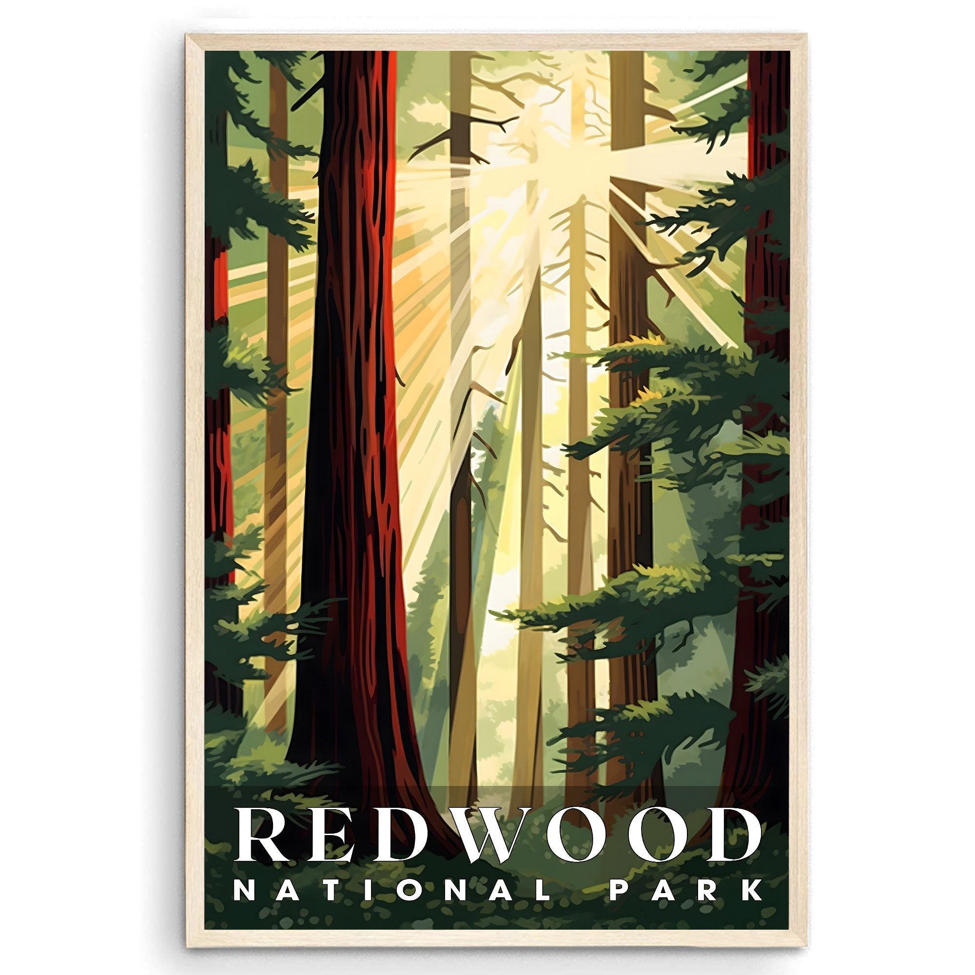 Redwood national park, National Parks Wall Poster