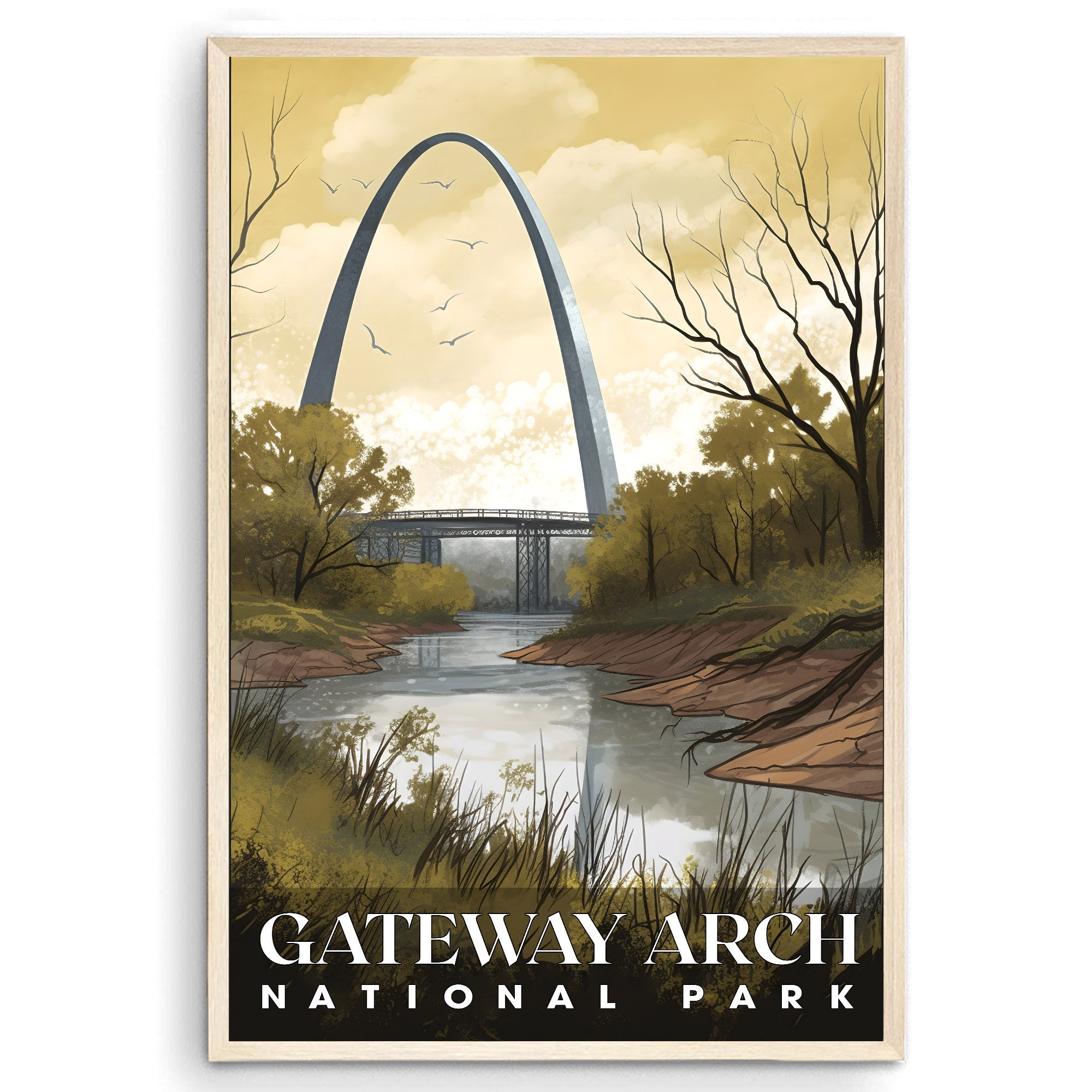 Gateway Arch National Park, National Parks Wall Poster