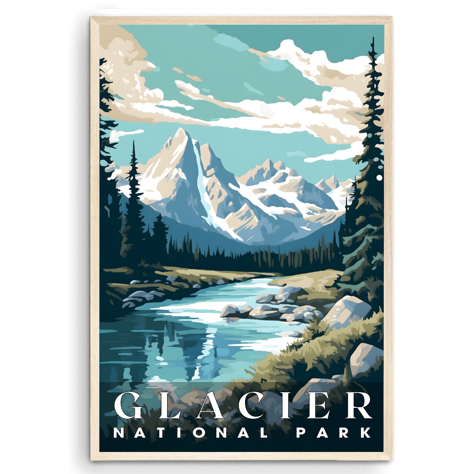 Glacier National Park, National Parks Wall Poster