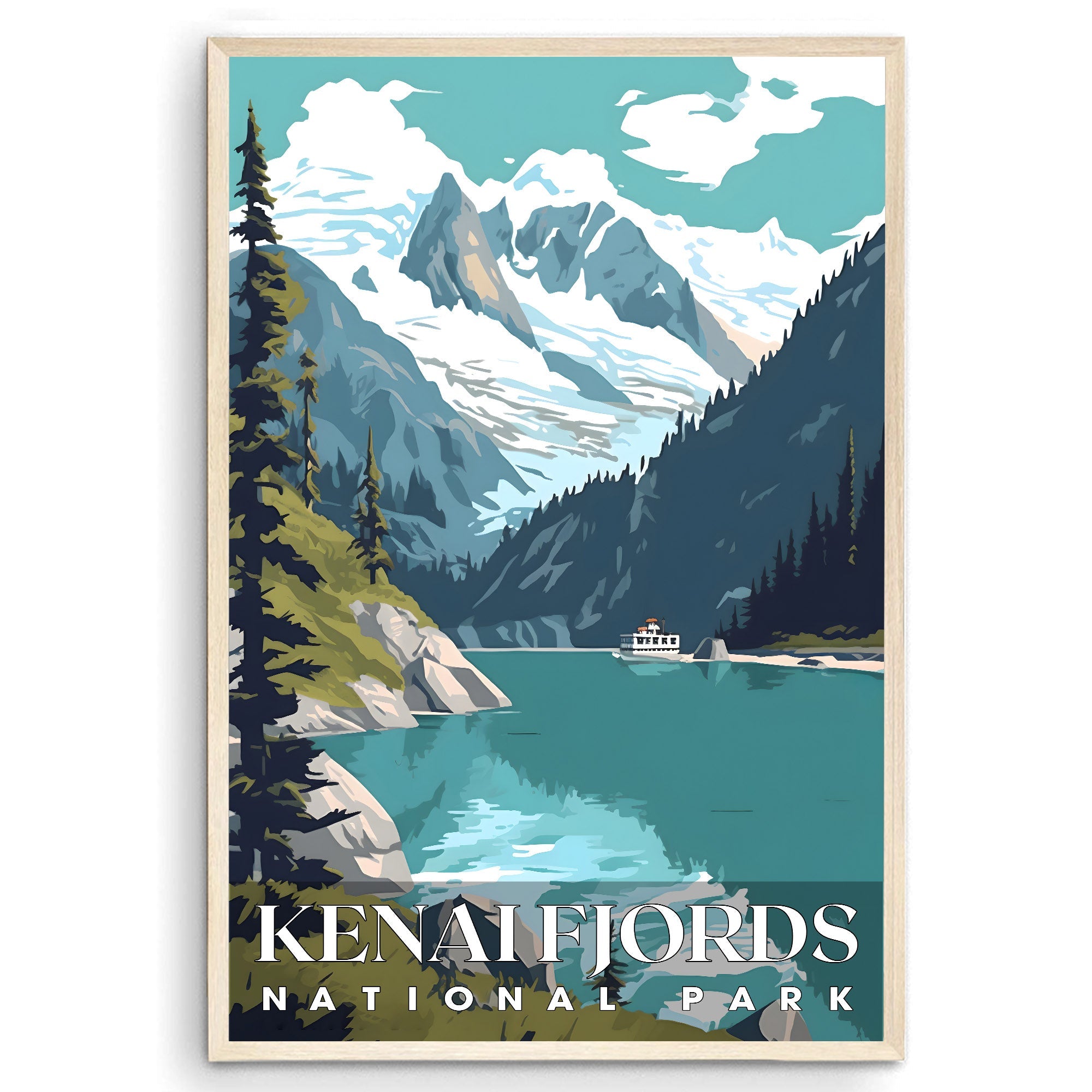 Kenai Fjords National Park, National Parks Wall Poster