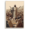 Jesus Feeds the 5000, Bible Wall Art, 5 Loaves of Bread and 2 Fish