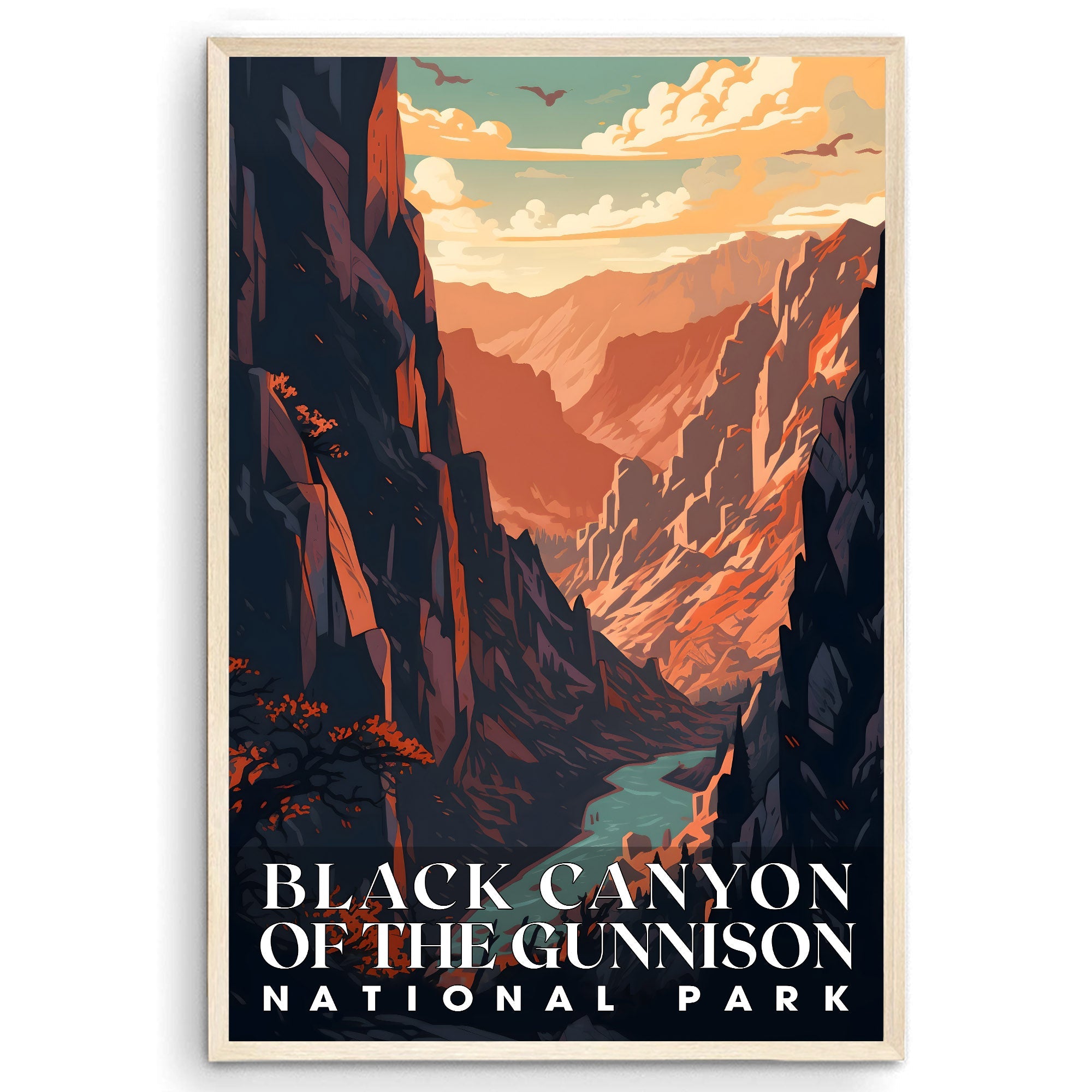 Black Canyon Of The Gunnison National Park, National Parks Wall Poster