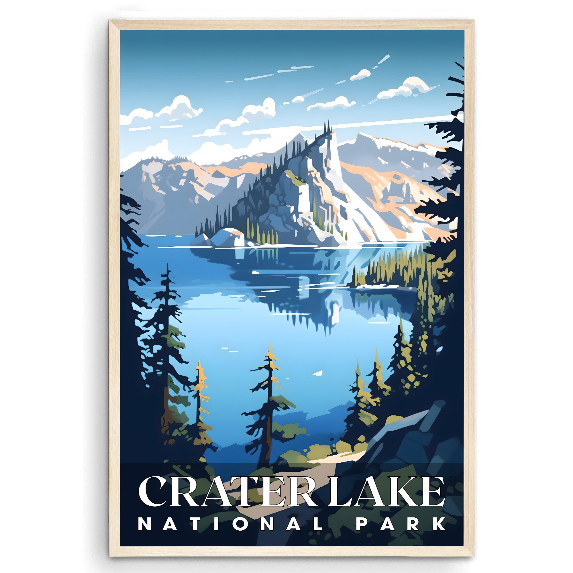 Crater Lake National Park, National Parks Wall Poster